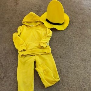 Man with the yellow hat Halloween costume